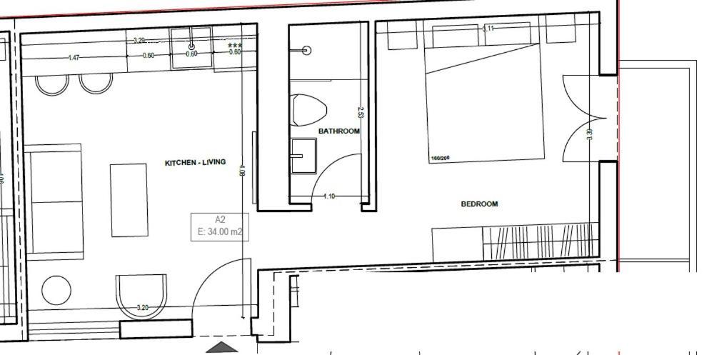 الشقق الفندقية The Blue House أثينا الغرفة الصورة